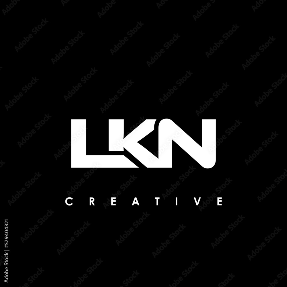 LKN Letter Initial Logo Design Template Vector Illustration