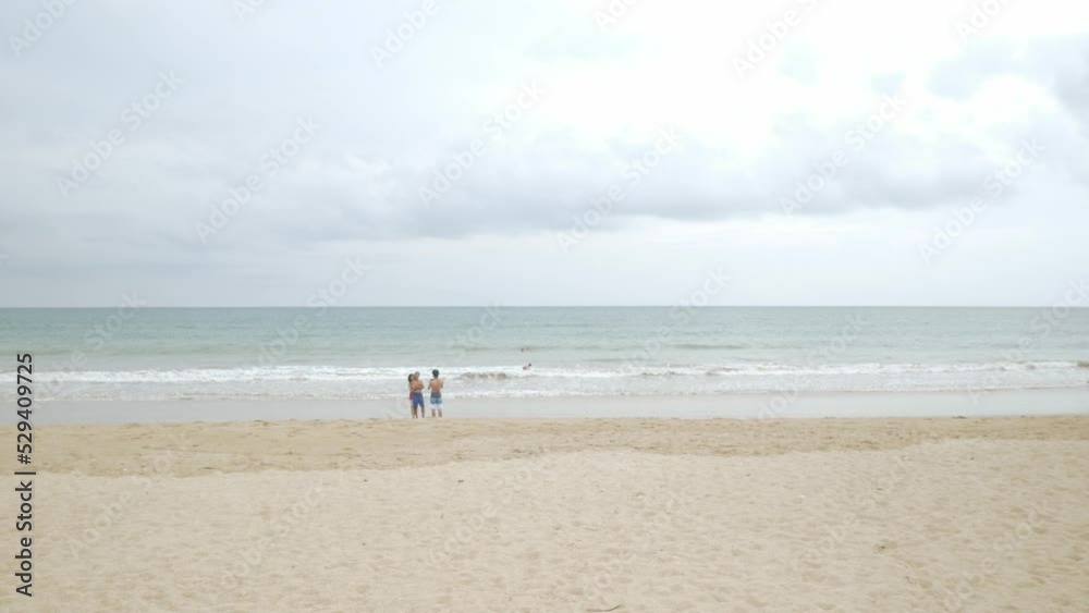 Landscape view of beach sea in summer day with peaceful sea in sunshine daytime Landscape view of beach sea in summer day with peaceful sea in sunshine daytime
