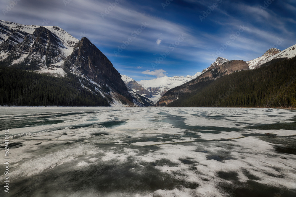 Famous wonderful Lake Louise landscape, Banff National Park, Alberta, Canada