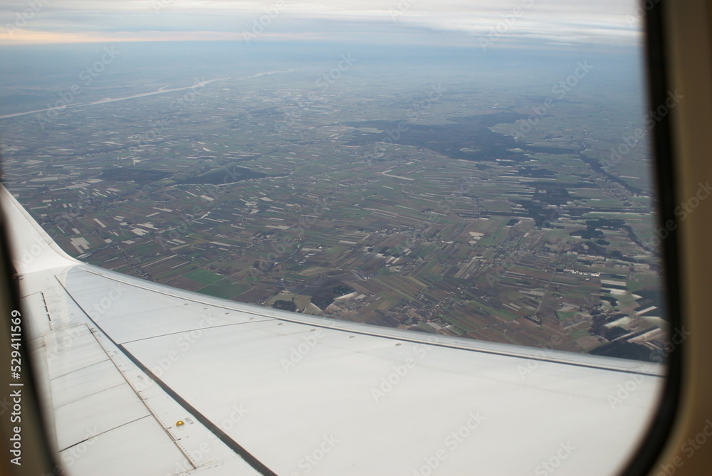 Poland seen from the plane Poland seen from the plane