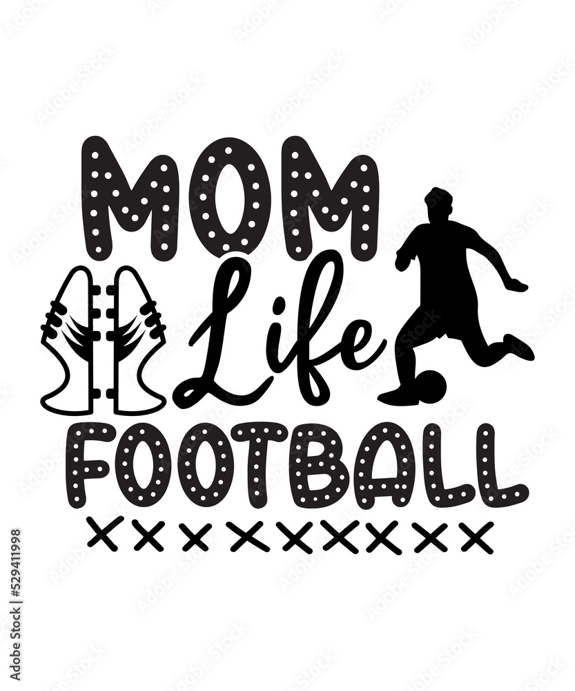 Football SVG, Football cut file, Football Silhouette & Cricut Cut File