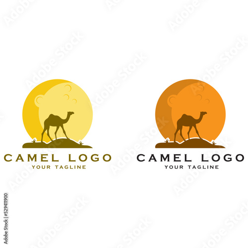creative camel logo with slogan template