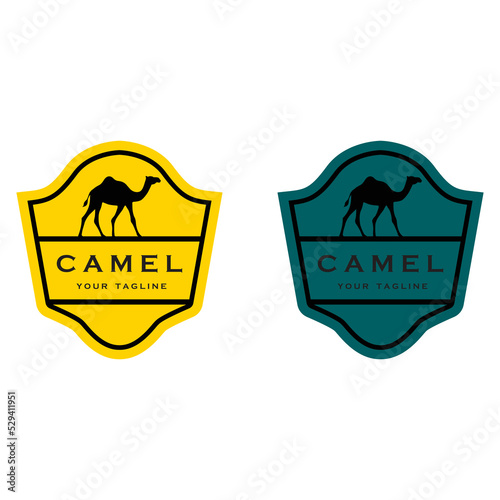 creative camel logo with slogan template