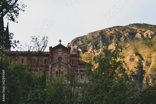 Obraz na płótnie Castillo en los Picos de Europa w salonie