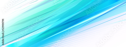 Abstract horizontal background for placing text. Dynamic diagonal pattern in light saturated blues.
