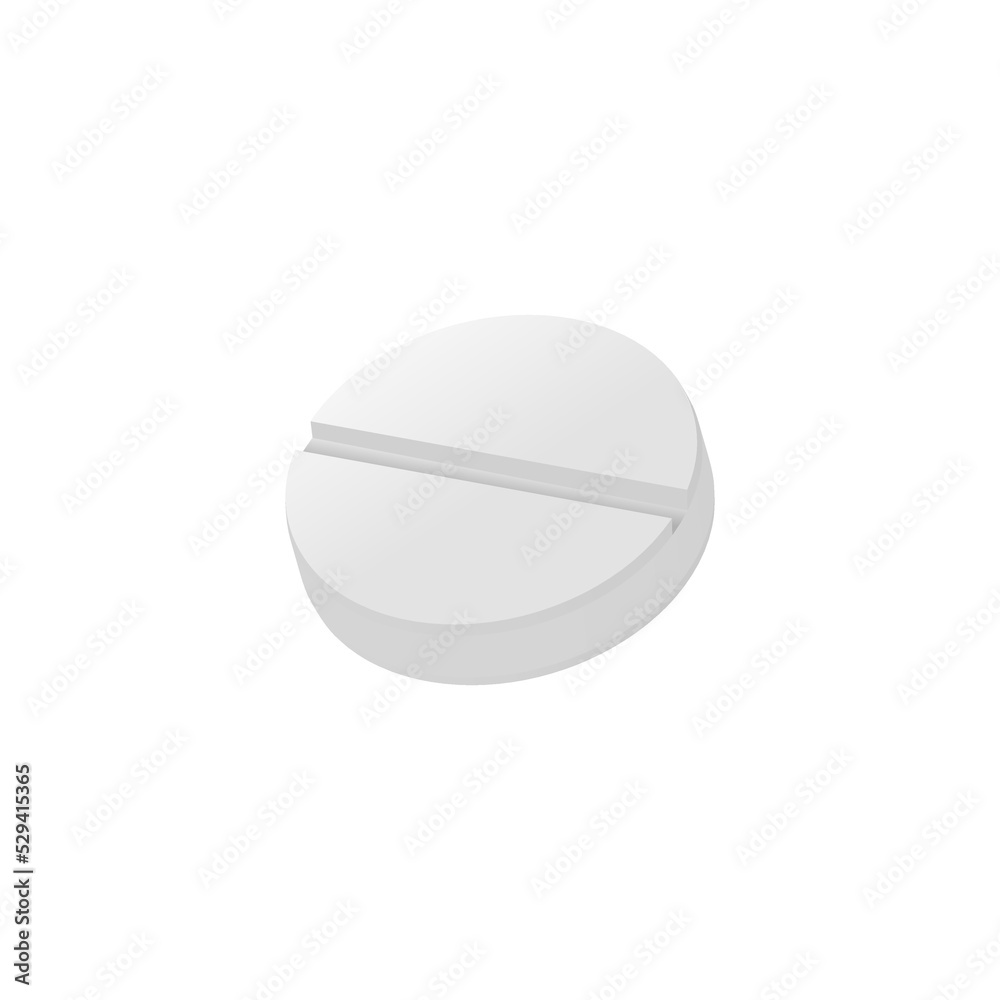 Falling tablet. Round realistic pill. Medicine tablets vitamins and capsule drugs. Vector 3D medical antibiotic Falling tablet. Round realistic pill. Medicine tablets vitamins and capsule drugs. Vector 3D medical antibiotic