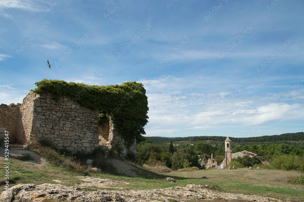 La Mussara abandoned village Tarragona, Spain. A place for a walk. Depopulation of the villages. La Mussara abandoned village Tarragona, Spain. A place for a walk. Depopulation of the villages.