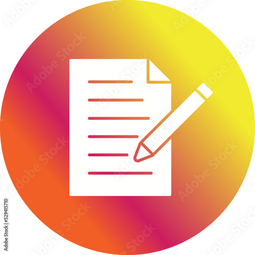 Unique Edit Document Vector Icon