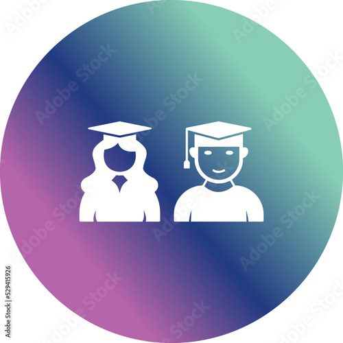 Unique Graduates Vector Icon