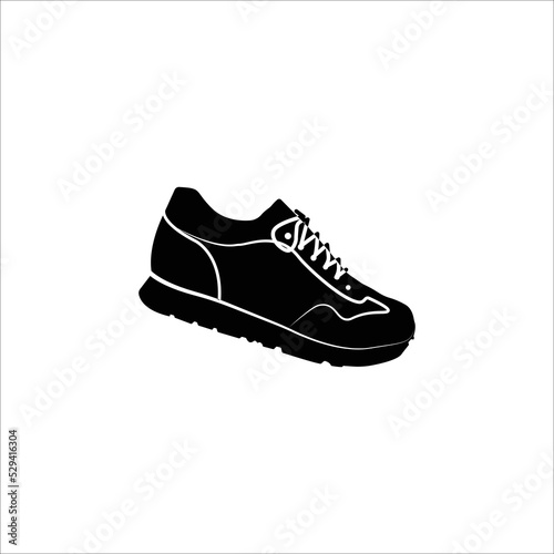 Sport running footwear shoe icon