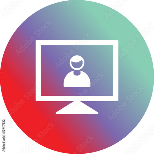 Male Visitor Vector Icon