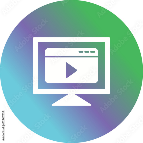 Free Download Video Streaming Vector Icon - GFXLoad