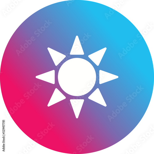 UV Radiation Vector Icon