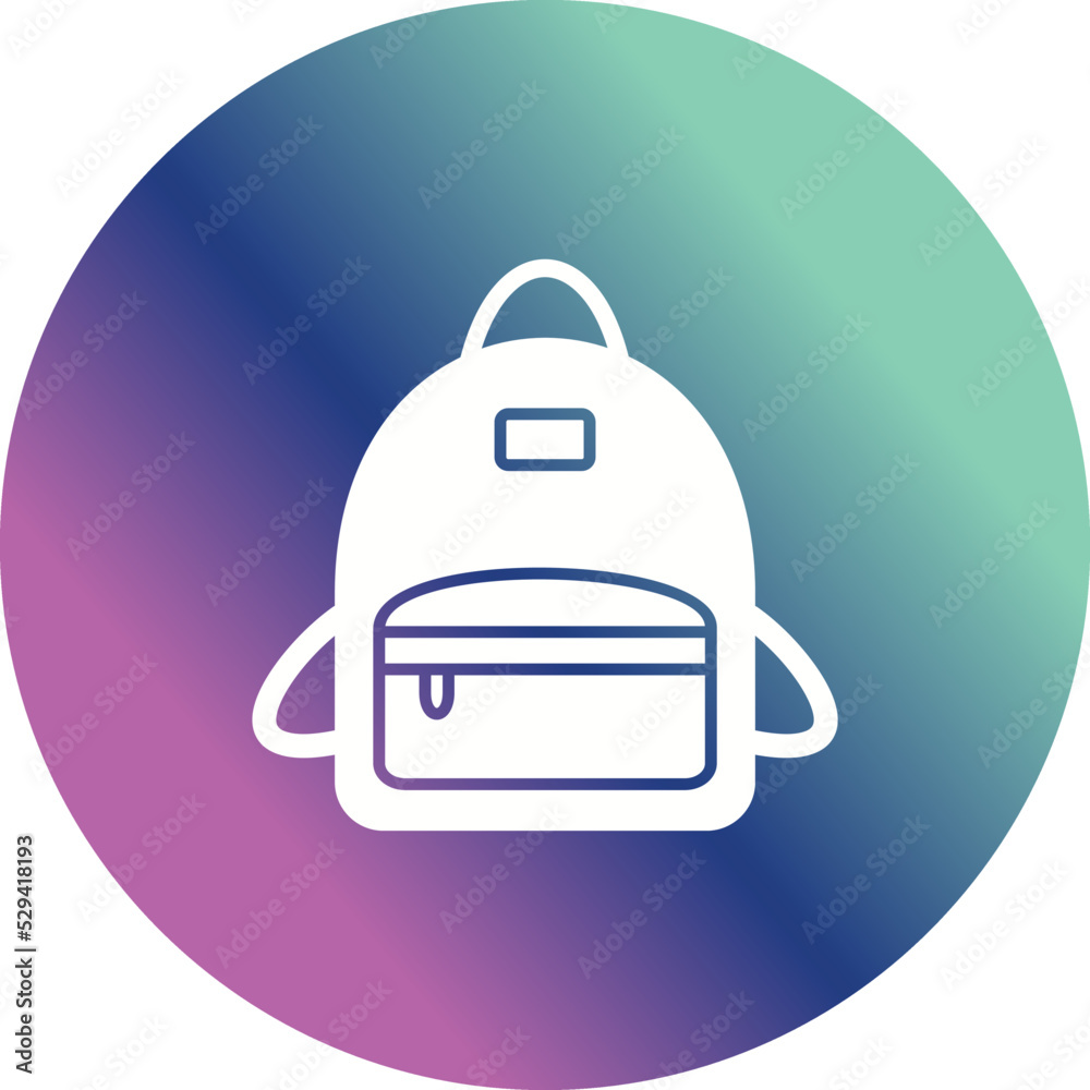 Obraz premium Bag Pack Vector Icon