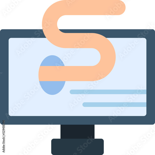 Computer Worm Icon