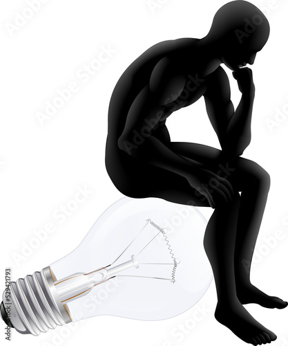 Thinker looking for an idea