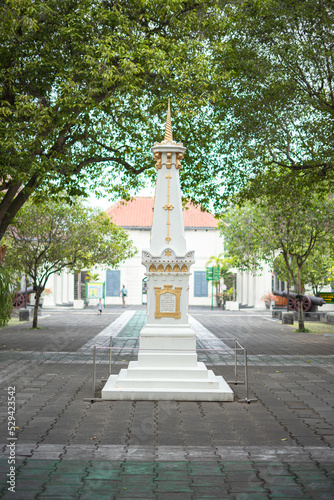 Replica of the Jogja monument at the vredeburg fort museum in Yogyakarta. photo