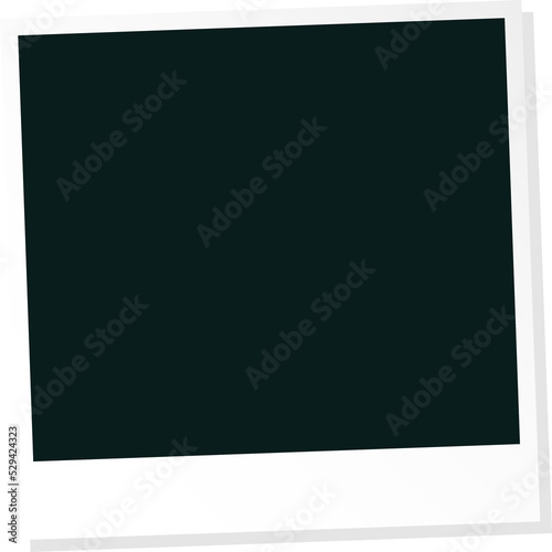 Empty Blank Polaroid Picture Frame Template PNG