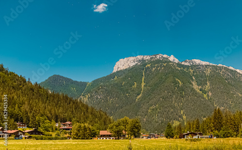 Beautiful alpine summer view near Waidring, Tyrol, Austria photo