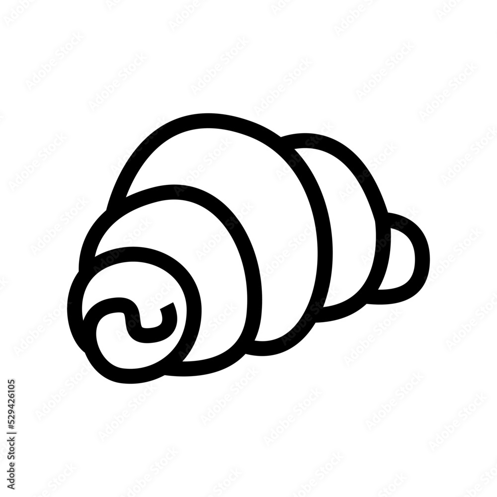 Croissant icon template Croissant icon template