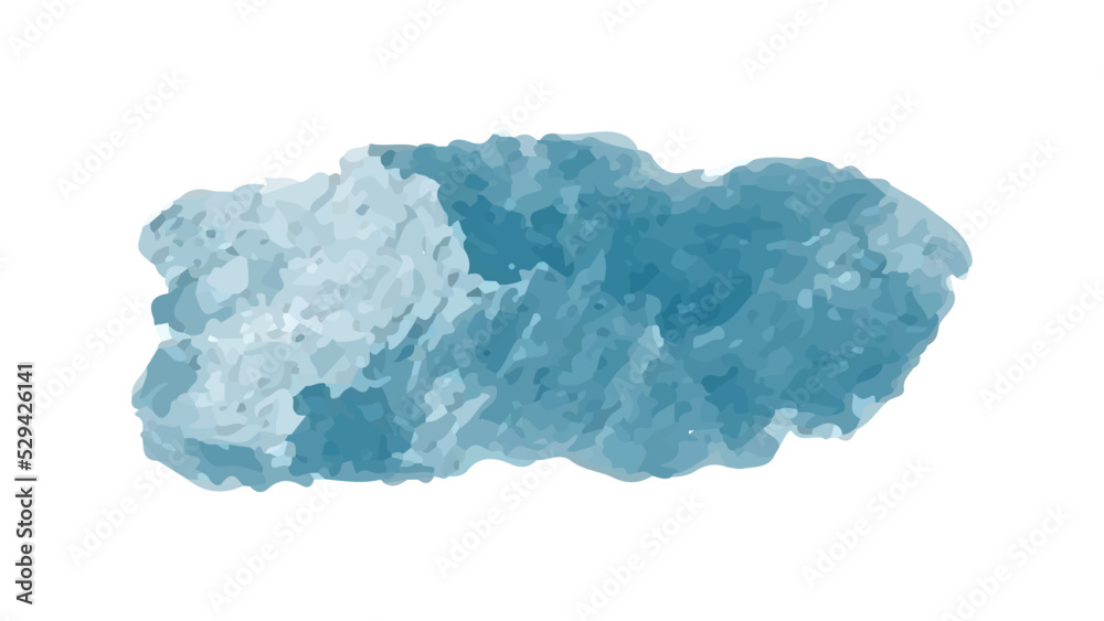 Fototapeta premium Blue watercolor background for textures backgrounds and web banners design