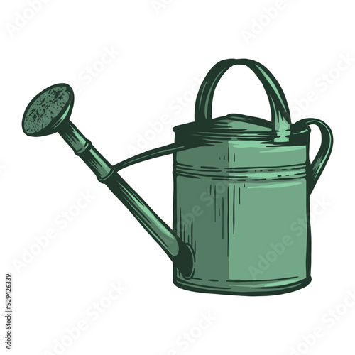 Watering Can - vector hand drawn 