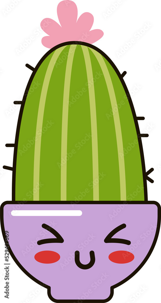 Funny Cartoon Cactus