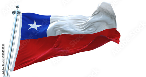 Chile. flag on transparent background 4k photo