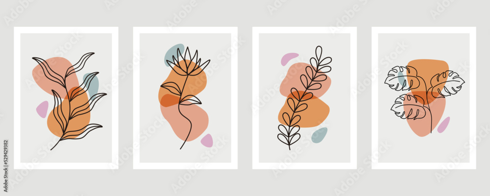 Abstract boho shape set Abstract boho shape set