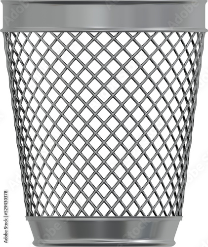 Metal wireframe basket - Transparent PNG 3D Image