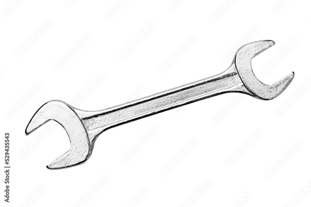 Isolated steel wrench spanner. PNG file with transparent background. Isolated steel wrench spanner. PNG file with transparent background.
