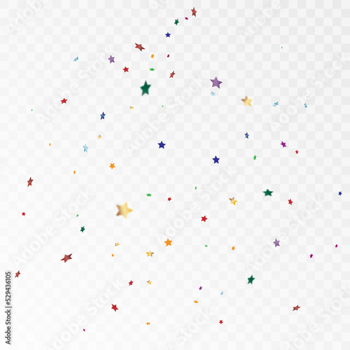 Festive starry confetti background. For holidays, postcards, posters, websites, carnivals, birthday and children's parties.