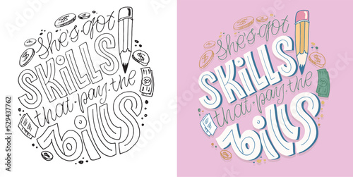 Hand drawn funny lettering quote. Inspiration slogan for print and poster design. Cool for t shirt and mug printing.