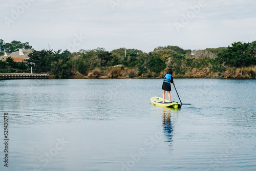 kayaking on the lake