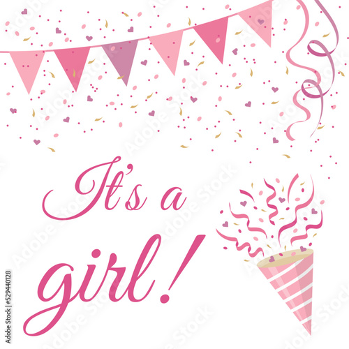 Colored confetti for Gender reveal party