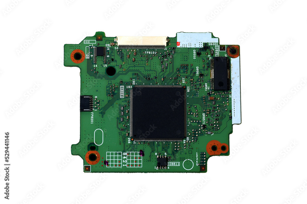Electronic circuit board close up. Electronic circuit board close up.