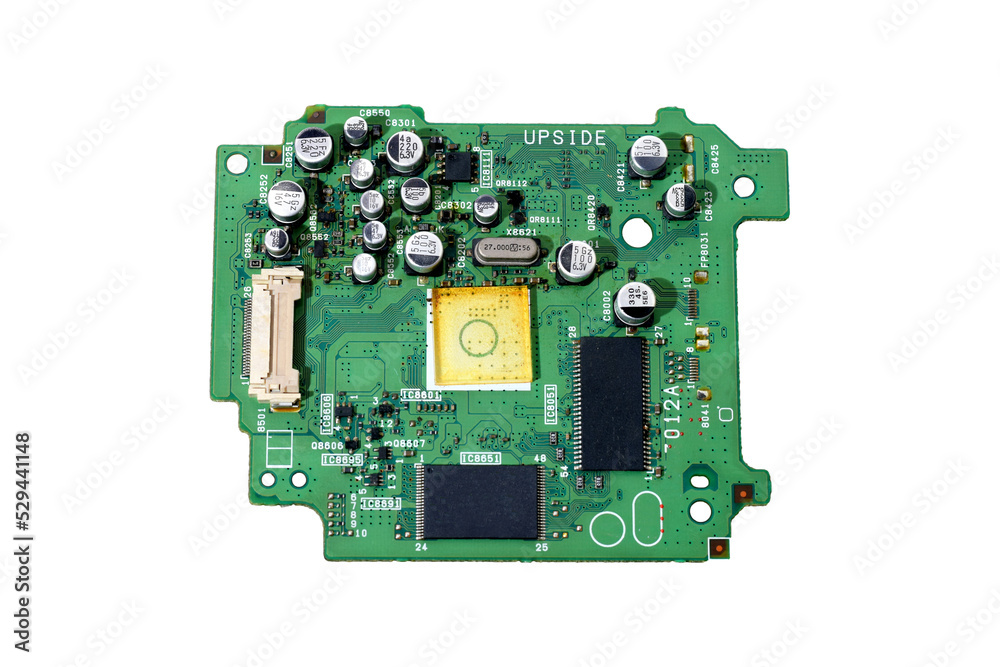 Electronic circuit board close up. Electronic circuit board close up.