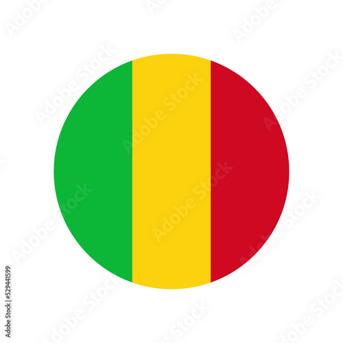 Free Download Mali vector flag circle on white background - GFXLoad