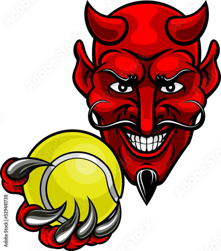 Devil Tennis Sports Mascot photo