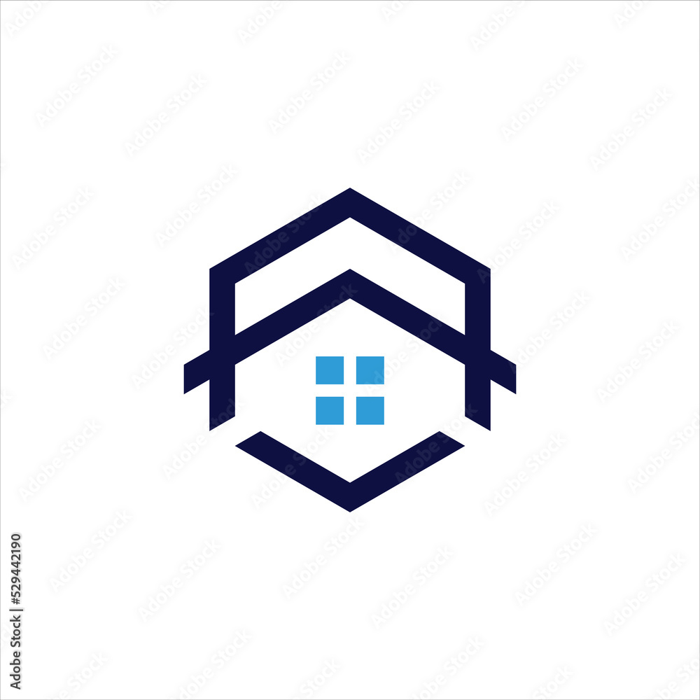 letter v logo vector house template letter v logo vector house template