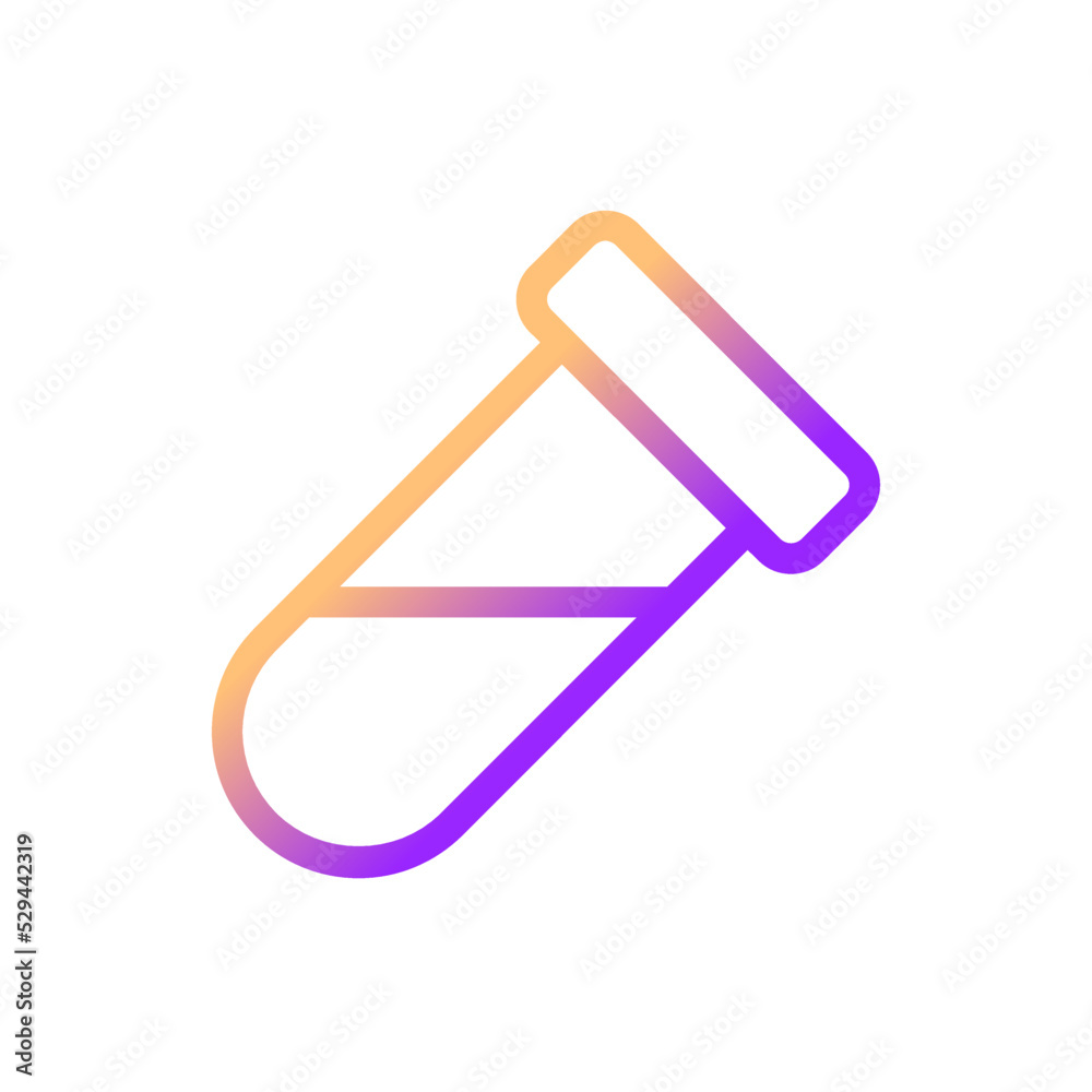Test tube pixel perfect gradient linear ui icon. Laboratory research. Lab tool. Scientific instrument. Line color user interface symbol. Modern style pictogram. Vector isolated outline illustration Test tube pixel perfect gradient linear ui icon. Laboratory research. Lab tool. Scientific instrument. Line color user interface symbol. Modern style pictogram. Vector isolated outline illustration