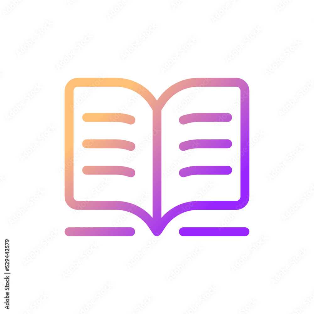 Public library pixel perfect gradient linear ui icon. Assignment writing. Doing homework. Finding info. Line color user interface symbol. Modern style pictogram. Vector isolated outline illustration Public library pixel perfect gradient linear ui icon. Assignment writing. Doing homework. Finding info. Line color user interface symbol. Modern style pictogram. Vector isolated outline illustration