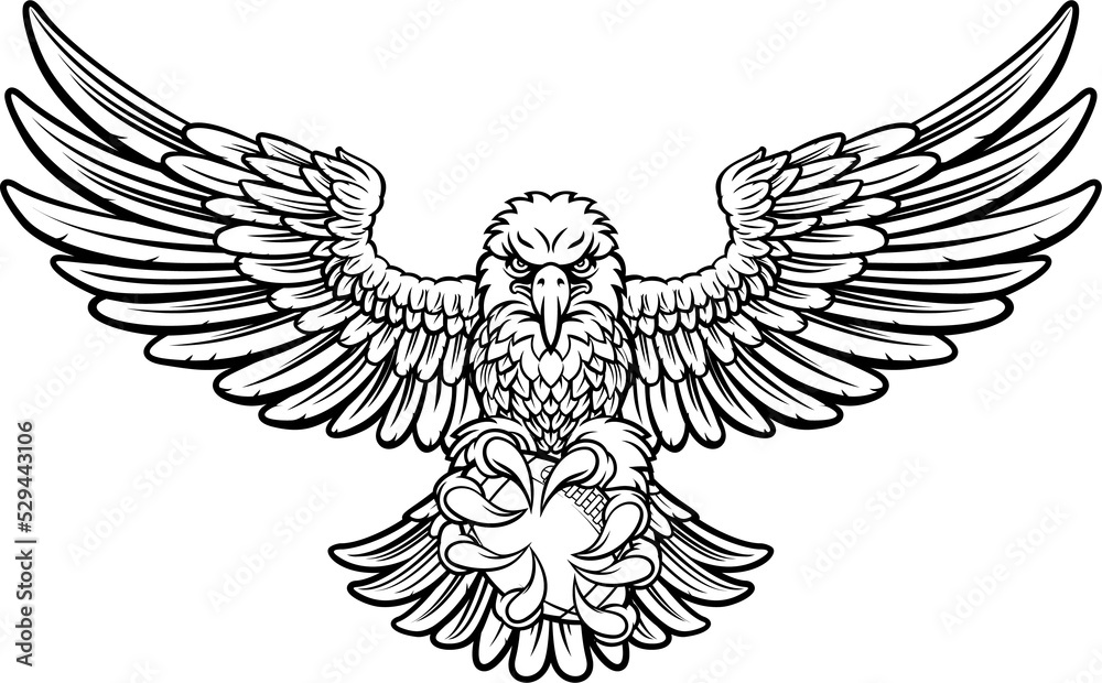 Obraz premium Eagle American Football Sports Mascot