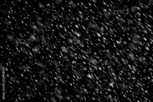 Schneeoverlay - weiße flocken auf schwarzem Untergrund im modus negativ multiplizieren anzuwenden photo