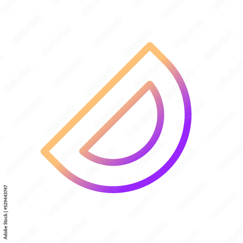 Protractor pixel perfect gradient linear ui icon. Math tool. Stationery supply. Measuring angles. Line color user interface symbol. Modern style pictogram. Vector isolated outline illustration Protractor pixel perfect gradient linear ui icon. Math tool. Stationery supply. Measuring angles. Line color user interface symbol. Modern style pictogram. Vector isolated outline illustration