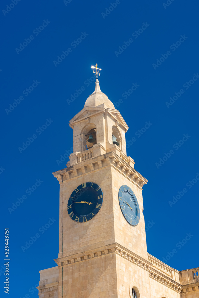 Church in Birgu old town,  Malta