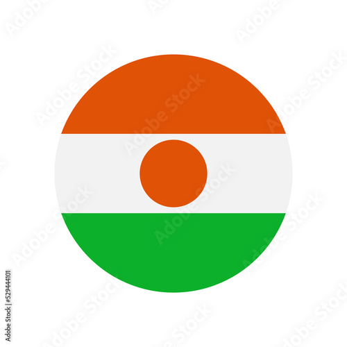 Free Download Niger vector flag circle on white background - GFXLoad