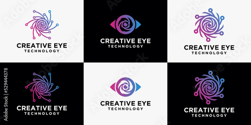 technology eye logo design eye logo surveillance eye technology