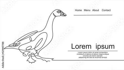 goose one line