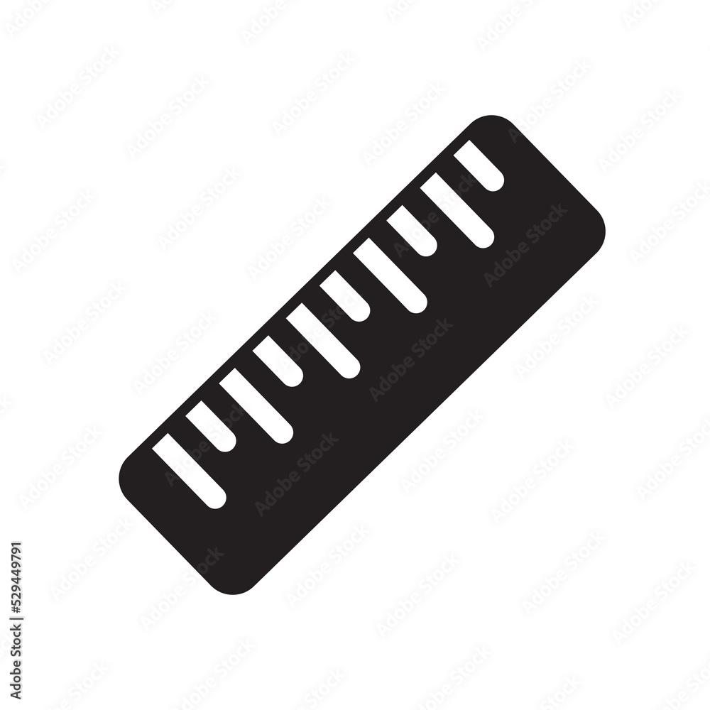 ruler black icon ruler black icon